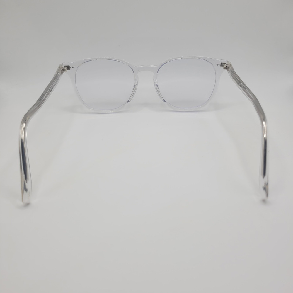 Warby Parker Eyeglasses Carlton Crystal Clear Rectangular Optical Frame Unisex - Picture 4 of 8